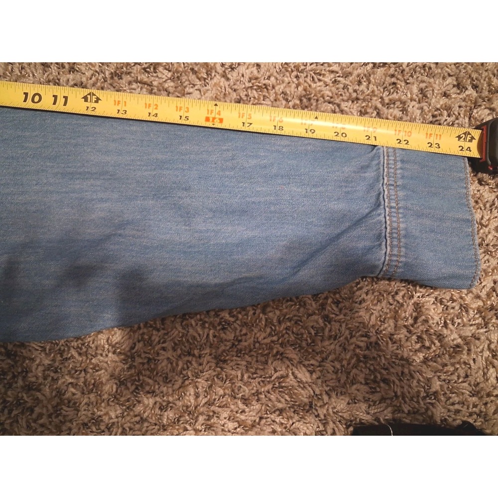 Lane Bryant Plus 3X 100% Cotton Chambray Denim Shirt Dress Belt Western Capsule - Picture 16 of 16